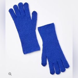 LOFT NWT Winter‎ Ribbed Gloves - Cineraria Blue
